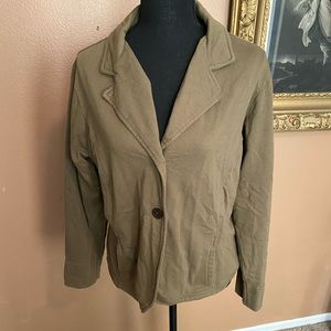 3/12 🎉Bill Blass Sport olive green jacket blazer. Size large soft comfy material